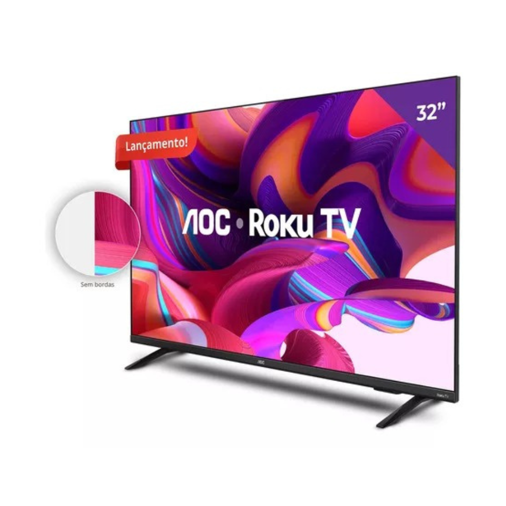 Smart Tv Led Hd 32 Polegadas Aoc Sistema Roku Tv Wi-fi HDMI Smart Tv Led Hd 32 Polegadas Aoc Sistema Roku Tv Wi-fi HDMI